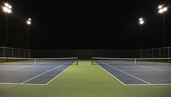 Tennis Court Night Seattle Washington Usa — Stock Photo, Image