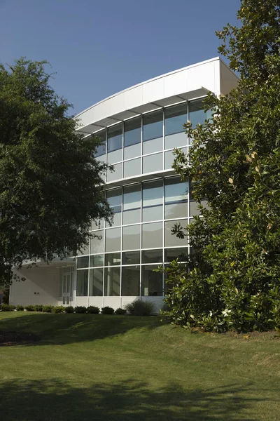 Μοντέρνο Κτίριο Γραφείων Στο Δέντρο Φύλλωμα Νόρφολκ Βιρτζίνια Ηνωμένες Πολιτείες — Φωτογραφία Αρχείου