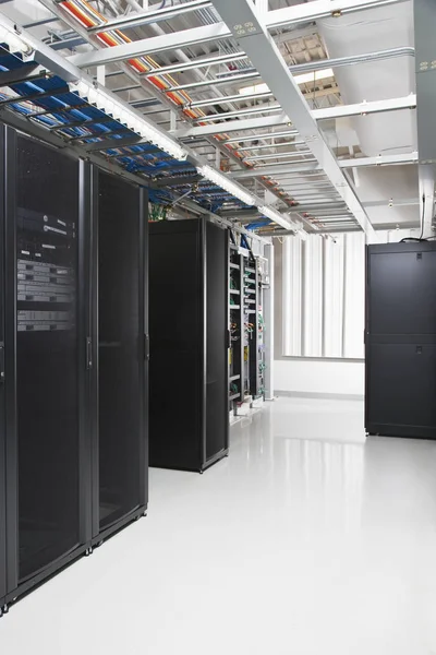 Server Computer Una Moderna Sala Server — Foto Stock