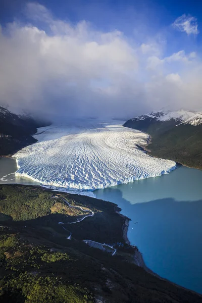 Flygvy Över Glaciären Landsbygdslandskap Calafate Patagonia Argentina — Stockfoto