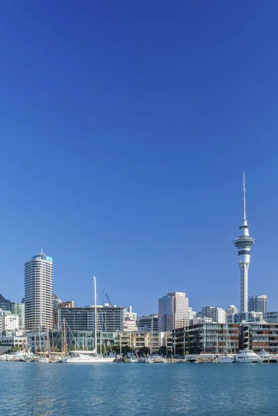 Auckland Skyline Wasser Auckland Neuseeland — Stockfoto