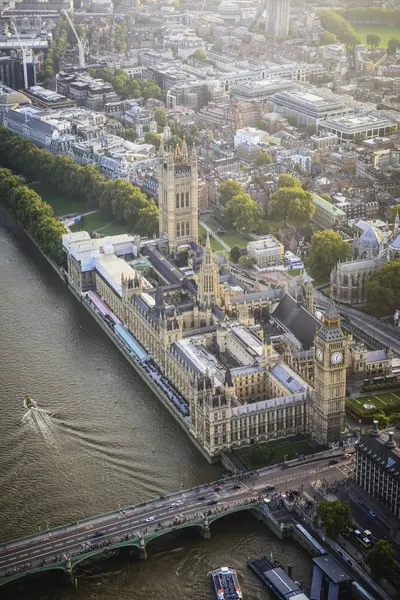 Aerial View London Cityscape River England — Stock Photo, Image