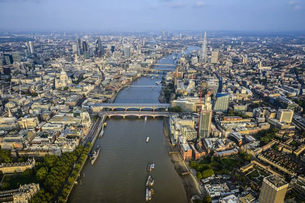 Widok Lotniczy Londynu Rzeki Anglia — Zdjęcie stockowe