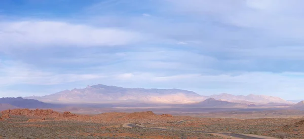 Nubes Sobre Paisaje Montañoso Moapa Valley Estados Unidos — Foto de Stock