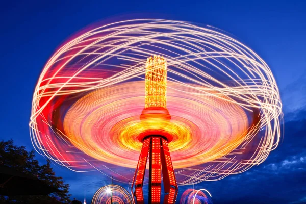 Spinning Łańcuch Swing Ride Puyallup Fair Puyallup Washington Stany Zjednoczone — Zdjęcie stockowe