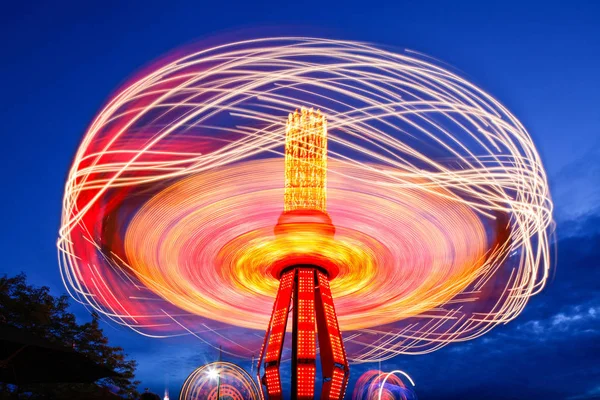 Spinning Chain Swing Ride Puyallup Fair Puyallup Washington United States — Stock Photo, Image