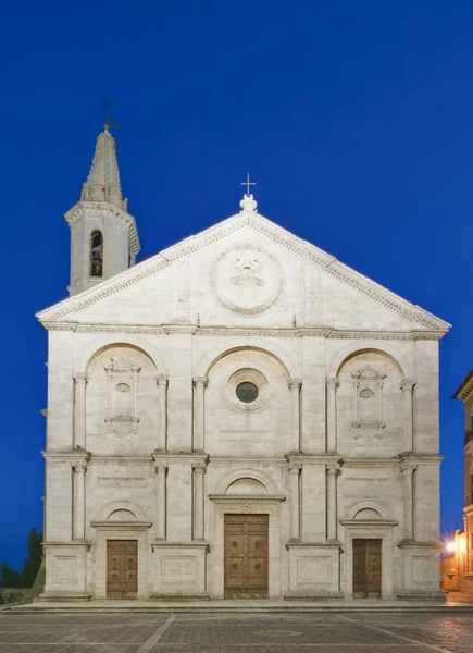 Pienza Katedrali Toskana Talya — Stok fotoğraf