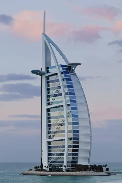 Burj Arab Hotel Seascape Dubai United Arab Emirates — Stock Photo, Image