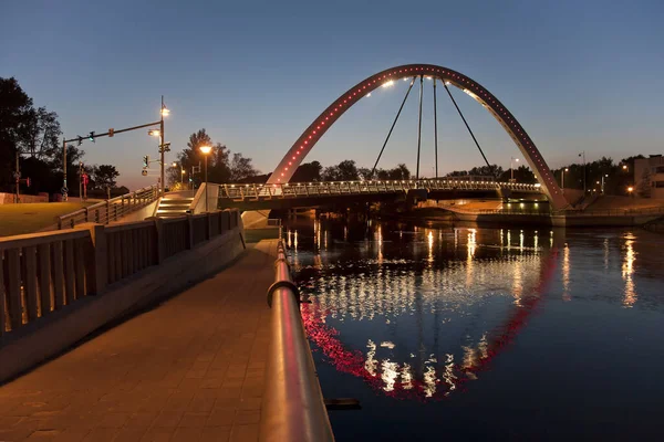 Ponte Arco Estrada Estónia Anoitecer — Fotografia de Stock
