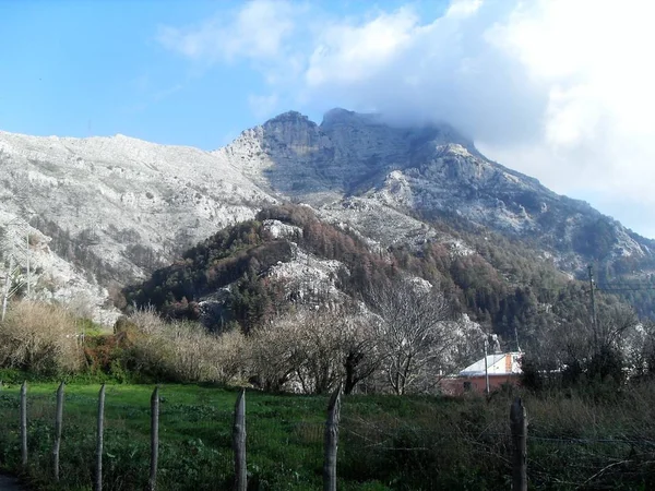 Faito山 Castellammare Stabia Sorrento海岸 — 图库照片