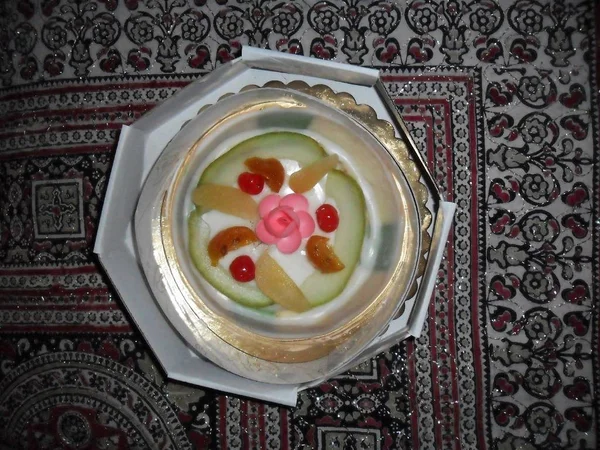 전형적인 이탈리아 디저트 시칠리아 Cassata 스톡 사진