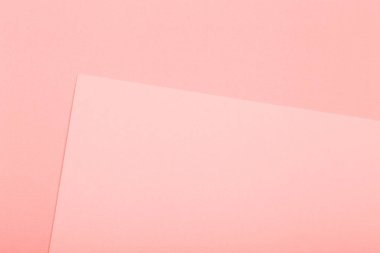 Geometrik Kağıt arka plan. Mercan rengi mockup düz düzen besteleri için yaşayan