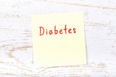 El yazısıyla yazılan kelime ile sarı yapışkan not