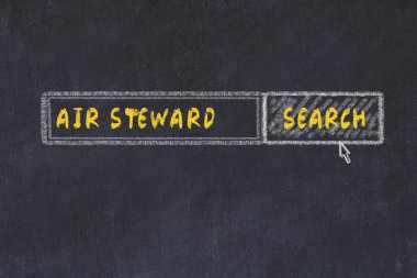 Tebeşir tahtası kroki arama motoru. Hava kamarot için arama kavramı