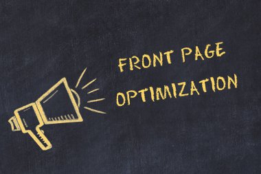 El yazısı metin ön sayfa optimizasyonu ile Chalk Pano kroki