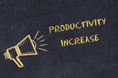 El yazısı metin verimliliği artışı ile tebeşir Pano kroki