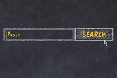 Tıbbi konsept. Uyuşturucu internet arama Kroki