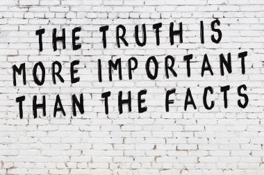 Boyalı siyah motivasyonel alıntı yazıtı ile beyaz tuğla duvar