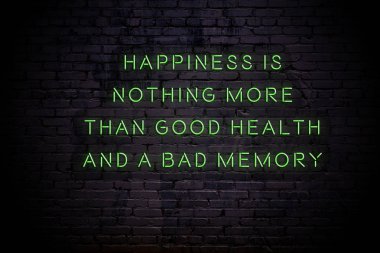 Duvarda olumlu motivasyonel söyleyerek Neon işareti