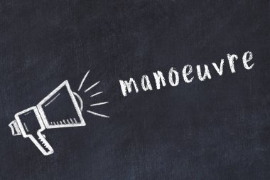 Hoparlör ve yazıt manevrası tebeşir scetch