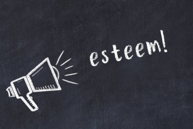 Hoparlör ve yazıt saygınlığı tebeşiri.