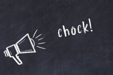 Hoparlör ve yazıt tıkanıklığı tebeşiri.