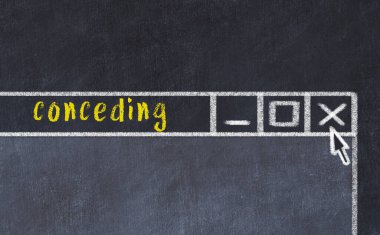 Tarayıcı penceresinin tebeşir sürükleyicisi. 