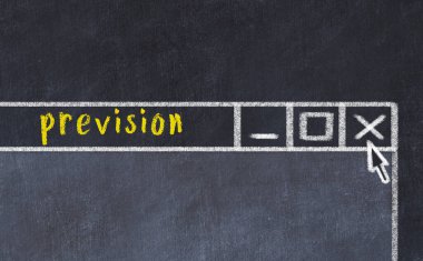 Yazı öngörüsü olan tarayıcı penceresinin tebeşir sürükleyicisi 