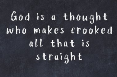 Siyah karatahtaya Tebeşir Bilgisi Yazısı