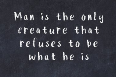 Siyah karatahtaya Tebeşir Bilgisi Yazısı