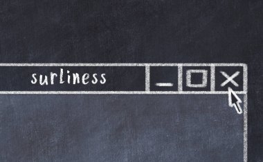 Tarayıcı penceresinin tebeşir sürükleyicisi ve yazıtlarda belirsizlik 