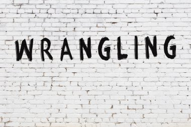 Beyaz tuğla duvara yazı yazma kavgası