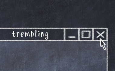 Tarayıcı penceresinin tebeşir sürükleyicisi ve yazıt titremesi 