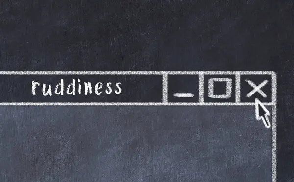 Yazma kabalığı olan tarayıcı penceresinin tebeşir sürükleyicisi 