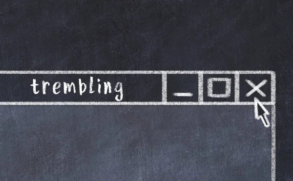 Tarayıcı penceresinin tebeşir sürükleyicisi ve yazıt titremesi 