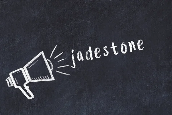 Hoparlör ve yazıt jadestone tebeşir çizimi