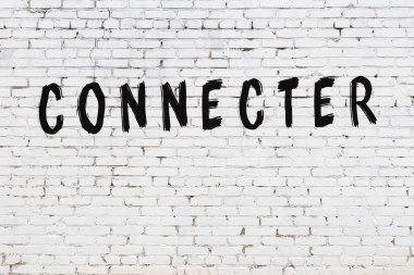 Üzerinde siyah boya yazıları olan beyaz duvar.