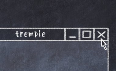 Tarayıcı penceresinin tebeşir sürükleyicisi ve yazıt titremesi 