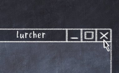 Tarayıcı penceresinin tebeşir sürükleyicisiyle yazı titretici 