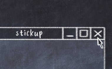 Tarayıcı penceresinin tebeşir sürükleyicisi ve yazıt soygunu 