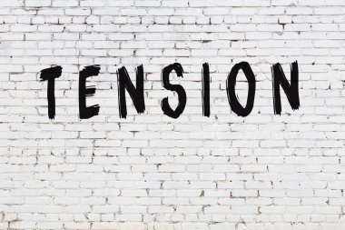 Beyaz tuğla duvara yazıt gerilimi