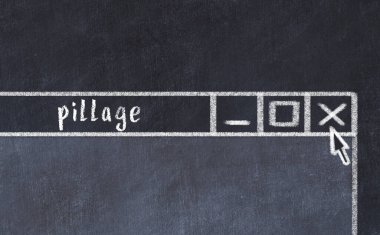 Tarayıcı penceresinin tebeşir sürükleyicisi ve yazıt talaşı 