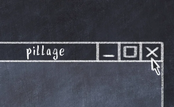 Tarayıcı penceresinin tebeşir sürükleyicisi ve yazıt talaşı 