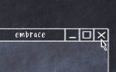 Tarayıcı penceresinin tebeşir sürükleyicisi ile yazıt kucaklaması 