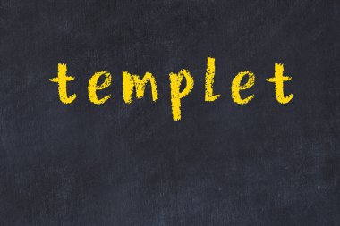 Kolej tebeşir masasında üzerinde 