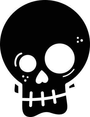 kafatası simgesi vektör illüstrasyon tasarımı