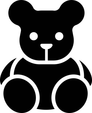 Ayı. Web simgesi basit illüstrasyon