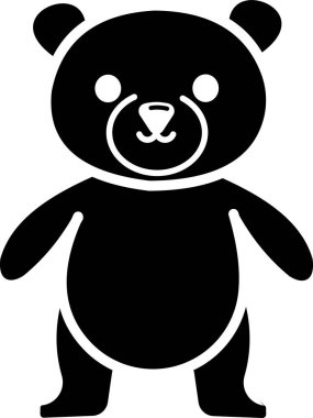 Ayı. Web simgesi basit illüstrasyon