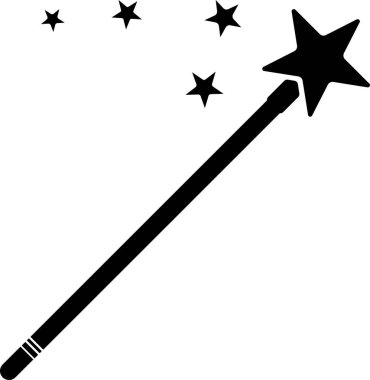 sihirli değnek kutsal kişilerin resmi, vektör çizim