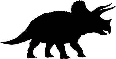 Triceratops. Web simgesi basit illüstrasyon